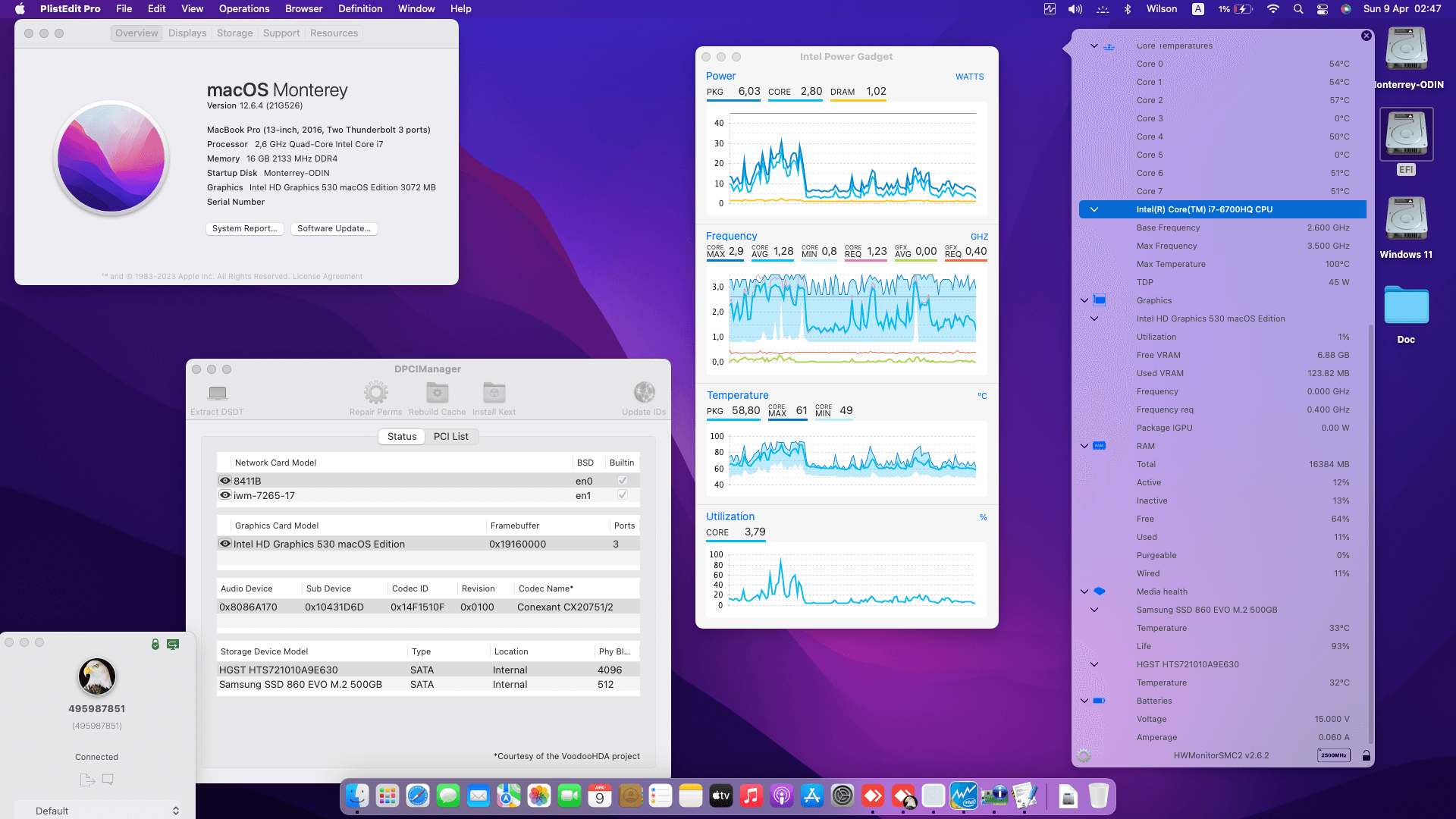 Asus ROG GL752VW DH71 [SkyLake   Intel HD 530 + I2C]   OpenCore 1
